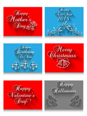 LETTERS BY HAND CALLIGRAPPY VARIOUS FESTIVALS