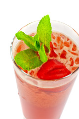 strawberry cold tea