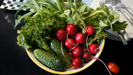 Salad of spring vegetables
