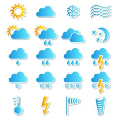 Obraz premium Weather icons