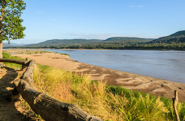 Fototapeta na wymiar Mekong river in summer season, Thailand