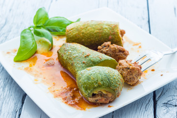 Stuffed zucchini