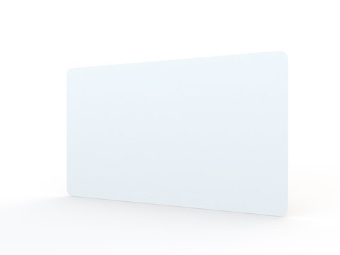 blank envelope standing on a white background