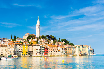 Coastal town of Rovinj, Istria, Croatia.