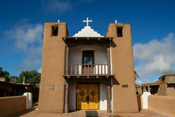 San Geronimo Chapel in Taos Pueblo, USA