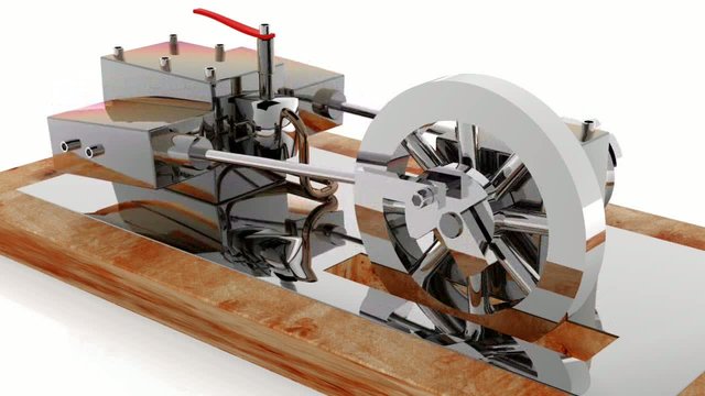 Steam Engine in Funktion
