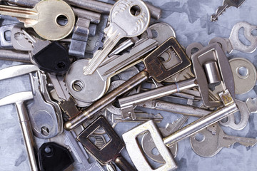Fototapeta premium Verschiedene Schlüssel farbig