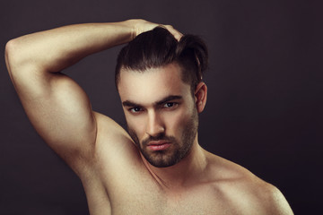 Male beauty portrait