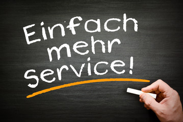Fototapeta premium Einfach mehr Service