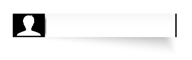 Obraz premium tag with head icon