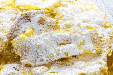 Sfrappole di carnevale bolognesi from italy