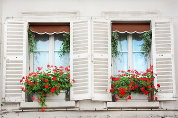 Fototapeta na wymiar Windows in Paris