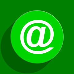 Obraz premium email green flat icon
