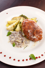 cutlet with potatoes