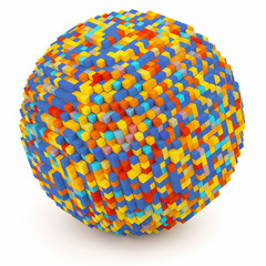 Sphere of cubes
