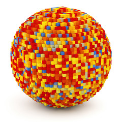 Sphere of cubes