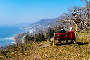 Fototapeta premium Ausblick auf den Bodensee