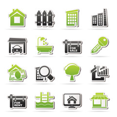 Real Estate Icons - Vector Icon Set