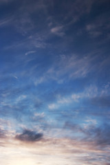 Evening sky.