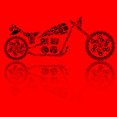 Motorcycle of ornament