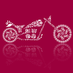 Motorcycle of ornament