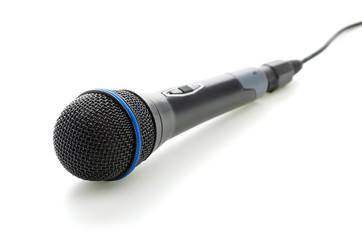 Microphone isolated on white