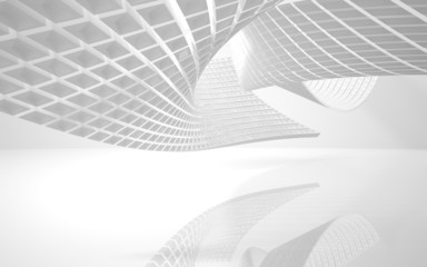 Super cool abstract architectural white background 