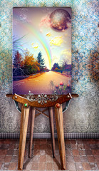 Paint with avenue and rainbow © Rosario Rizzo