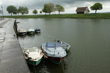 Obraz premium Port de Saint-valéry-sur-somme,Baie de somme