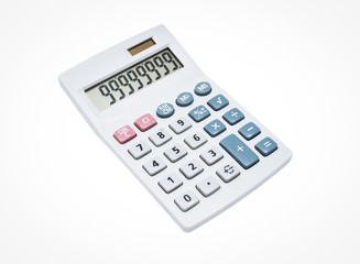 calculator isolate on the white background