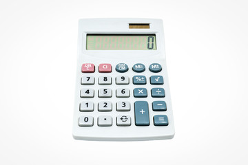 calculator isolate on the white background