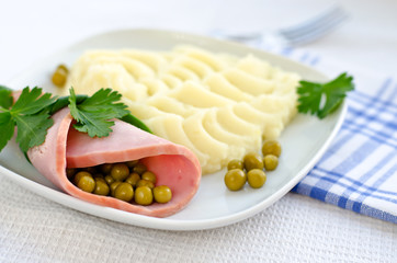 Sausage and mashed potatoes