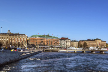 embankment in central Stockholm