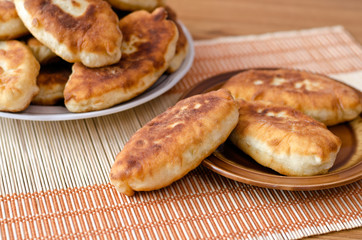 Fried fresh tasty pasties