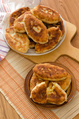 Fried fresh tasty pasties