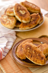 Fried fresh tasty pasties