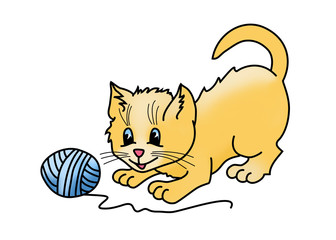 kitten illustration
