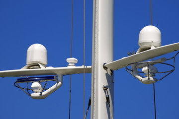 Radar and Communication Tower on a Yacht