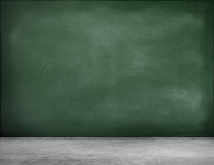 Green Blackboard Background with Chalk