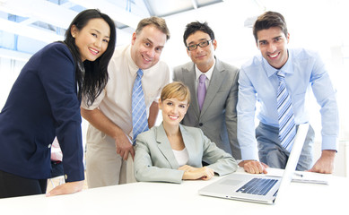 Fototapeta premium Group of business people meeting