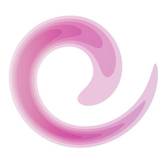 Lila Spirale mit Farbverlauf - Drehung