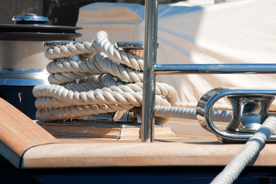 Fototapeta Close up of Yacht Rope