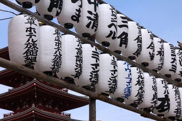 Photo sur Plexiglas Temple Tokyo - Sensoji temple lanterns