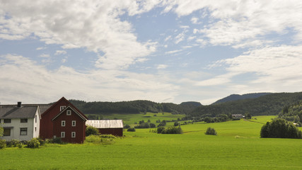 Fototapeta na wymiar Trondheim, Sommer, Mosjoen, Norwegen, Skandinavien