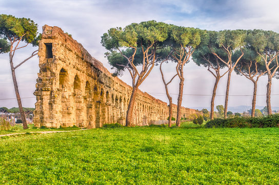 Fototapeta Park of the Aqueducts, Rome