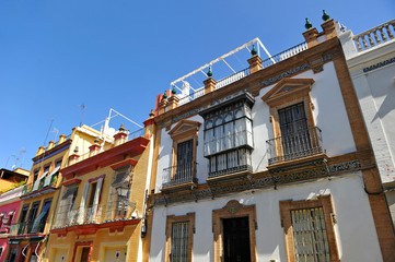 Calle Pureza, barrio de Triana, Sevilla, Andalucía, España
