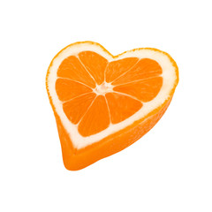 Orange heart