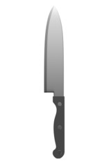 realistic 3d render of knife