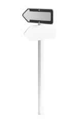 realistic 3d render of traffic sign