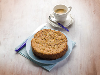bread cake with apple